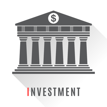 Bank concept icon isolated on white backgroundのイラスト素材