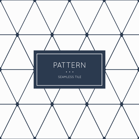 Geometric seamless pattern. Vector illustration for fashion minimalistic design. Minimal style abstract background decoration. Modern elegant wallpaper with border frame. White black vintage colorのイラスト素材