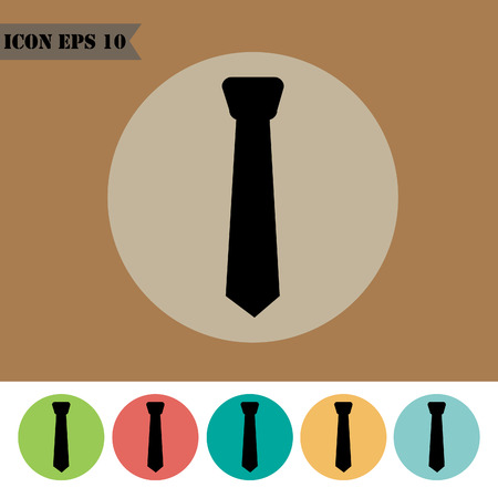 Tie icons set.Vector illustrationのイラスト素材