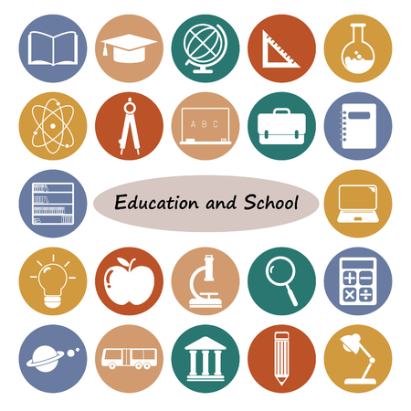 Education icons set.Vector illustrationのイラスト素材