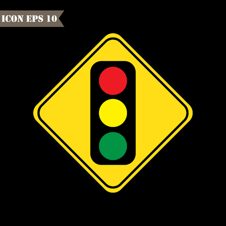 Traffic sign .Vector illustrationのイラスト素材