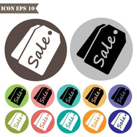 Tag icons set.Vector illustrationのイラスト素材