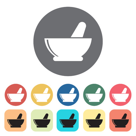 Pharmacy icons set.Vector illustration.のイラスト素材