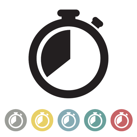 Timer icon set.Vector illustrationのイラスト素材