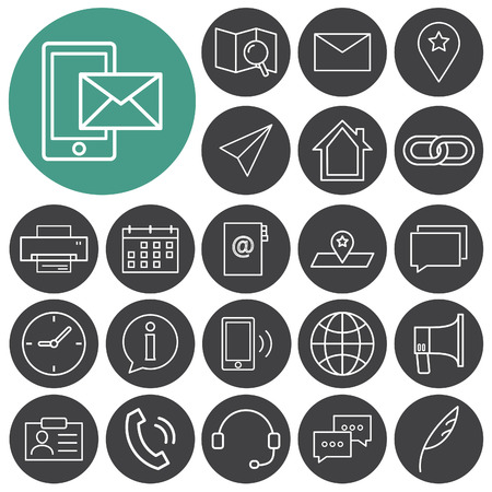 Web icons set. Vector illustration.のイラスト素材