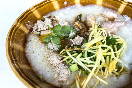 century egg congee is chinese food