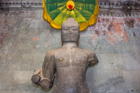 Buddha statue in Angkor Wat,Cambodiaの写真素材