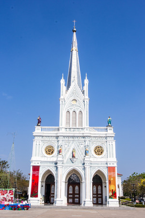 Catholic church at Samut Songkhram, Thailandのeditorial素材