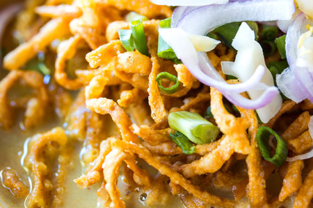 Close up pf Thai food : Khao Soi
