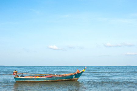 Fishing boat on the beach. Pattaya beach, Chonburiの写真素材