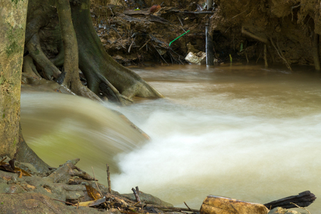 Keingkravia waterfall at sangkhlaburi, Kanjanaburi. Thailandの写真素材