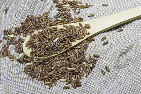 Organic Riceberry Rice (black jasmine rice)のeditorial素材