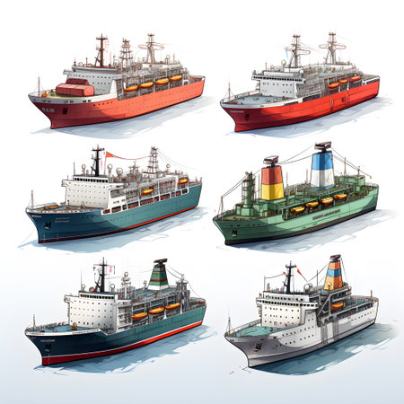cargo container ship loading and unloading world wild business Logistics and transportation, AI Generated, Generative AIの素材