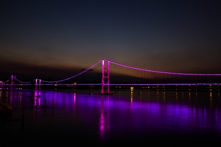 a colourful bridge in maeping river tak provineの写真素材
