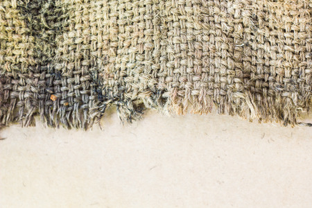 old sack on background.it is damage to use.の写真素材