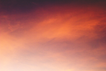 red sky in evenningの写真素材