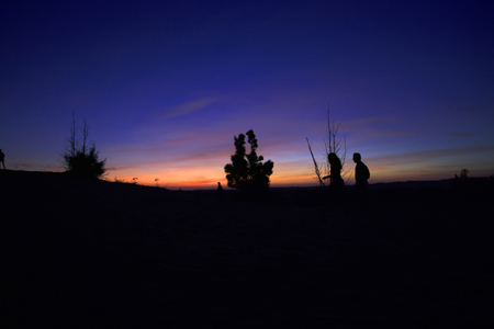 sunrise and shadows background.の写真素材