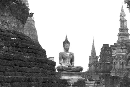 Sukhothai Historical Park in Sukhothai Province Thailand. It's one of the most historical parks in Thailandの写真素材