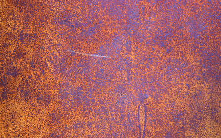 Grunge rusty orange brown metal steel stone background texture banner panorama.の写真素材