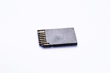 memory chip on white background
