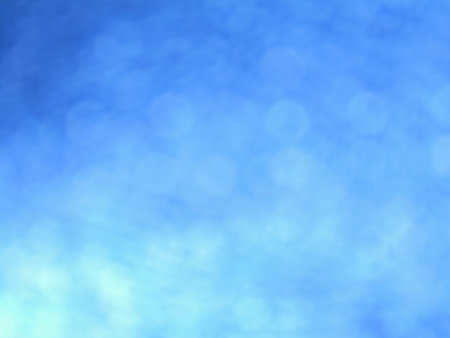 blue abstract background with bokeh defocused lights and shadow, abstract blue sky background with blur bokeh light.の写真素材