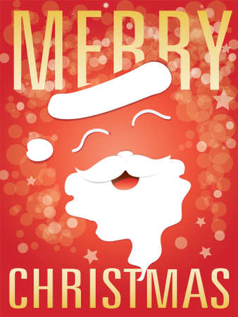 Merry Christmas on red modern elegant background, fill like Christmas. An elegant bright illustration with gradient. Abstract glitter of red background.のイラスト素材