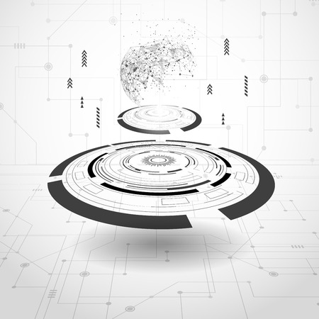 Abstract technology backgroundのイラスト素材