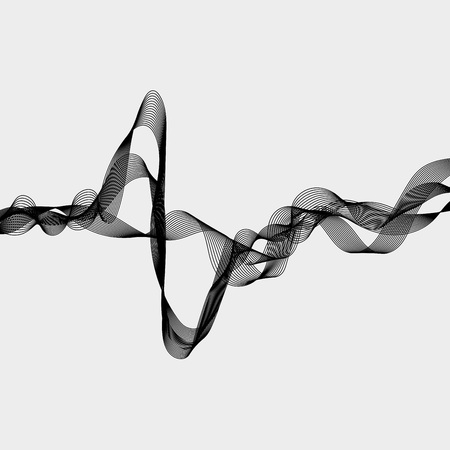 Array with Dynamic Emitted Particles. Water Splash Imitation. Abstract Background.のイラスト素材