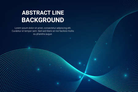 Abstract digital wave line background. Backdrop for presentation. Technology graphic concept dark...