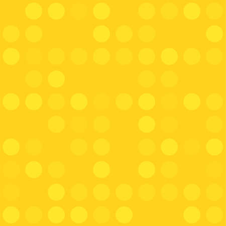 Abstract yellow bokeh pattern background. Simple flat style vector illustration. Graphic element for backdrop, wallpaper or banner design.のイラスト素材