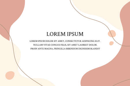 Minimal liquid style abstract background with pastel color and copy space for text. template for advertising or banner. Flat modern trendy creative concept vector graphic design illustration.のイラスト素材