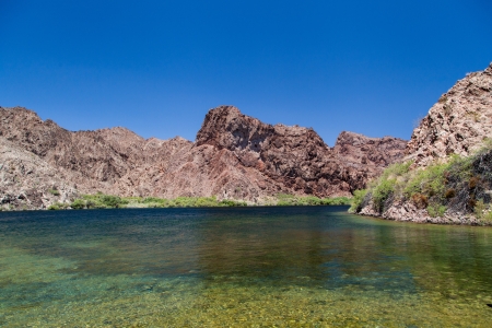 Beautiful Lake mead landscapeの写真素材