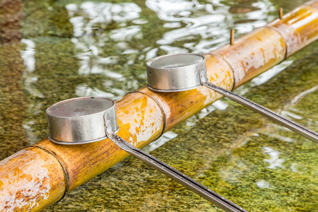 water dipper in front of Dazaifu tenmangu, Fukuoka, Japan