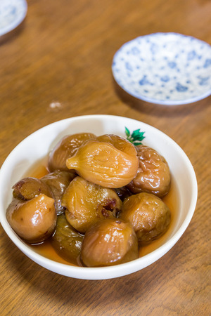 Closeup homemade sweeten preserved figの写真素材