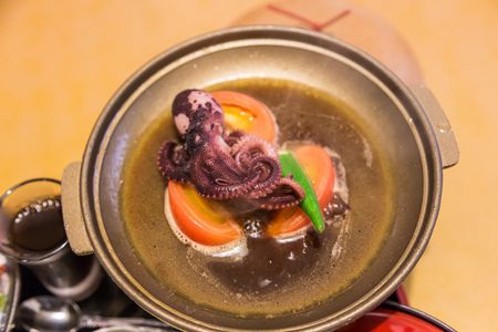 Baby octopus soupの写真素材