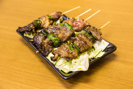 yakitori - Japanese style grilled chickenの写真素材