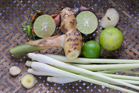 Ingredient for Thai soupの写真素材