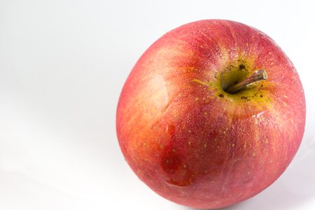 apple on white backgroundの写真素材