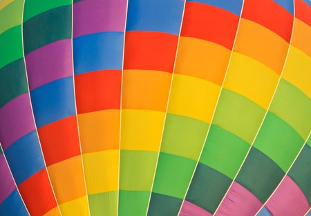Colorful hot air balloon close-up