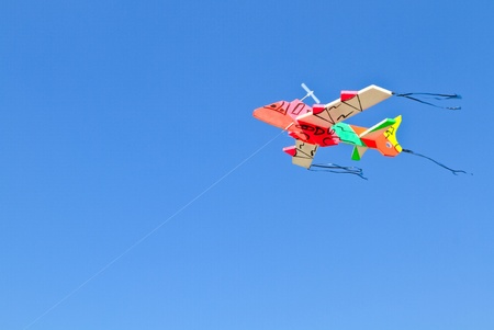 Colorful airplane,Handmade toy for childrenの写真素材