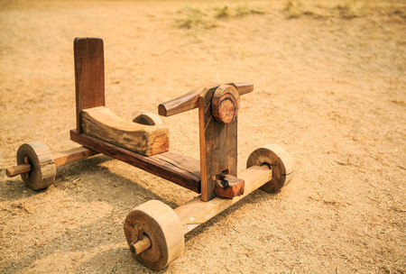 Wooden toy carの写真素材