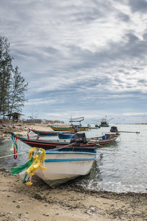 Fishing Village at Koh Phangan, Thailandの写真素材