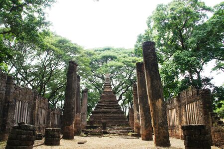 old city, sukhothai, thailandの写真素材