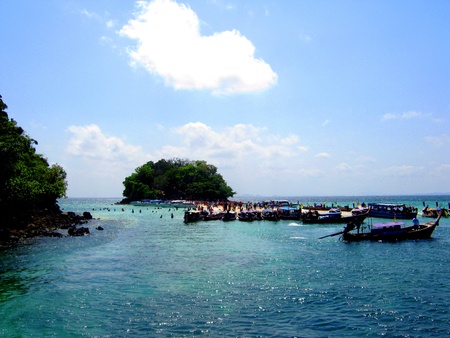 boat in the seaの写真素材