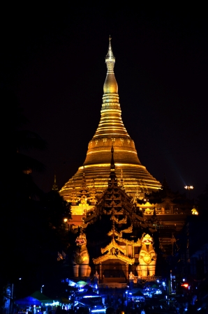 pagoda at nightのeditorial素材