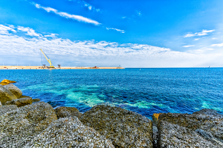 Panoramic view of Monopoli. Puglia. Italy.の写真素材