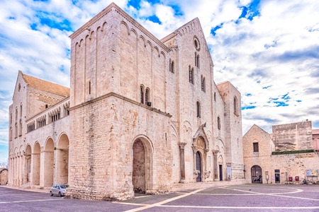 The Basilica of Saint Nicholas in Bari, Roman Catholic Church, Puglia, South Italyの写真素材