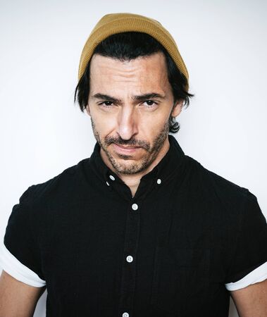 Studio portrait of a handsome guy