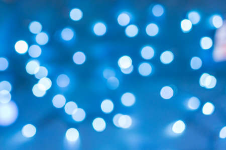 blurred bokeh blue, beautiful Wallpaper for a festive moodの写真素材