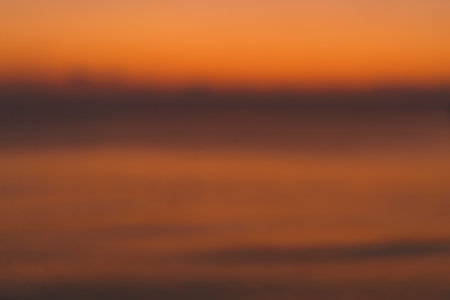 Calm on sea in early morning at sunrise, close-up, tourist concept of vacation by the sea